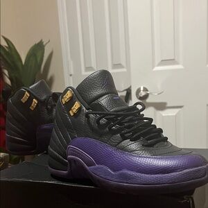Jordan Kids Sneakers Black and Purple